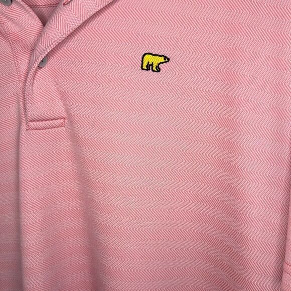 Men's XL Jack Nicklaus Pink Short Sleeve Golf Polo Shirt - Picture 3 of 8